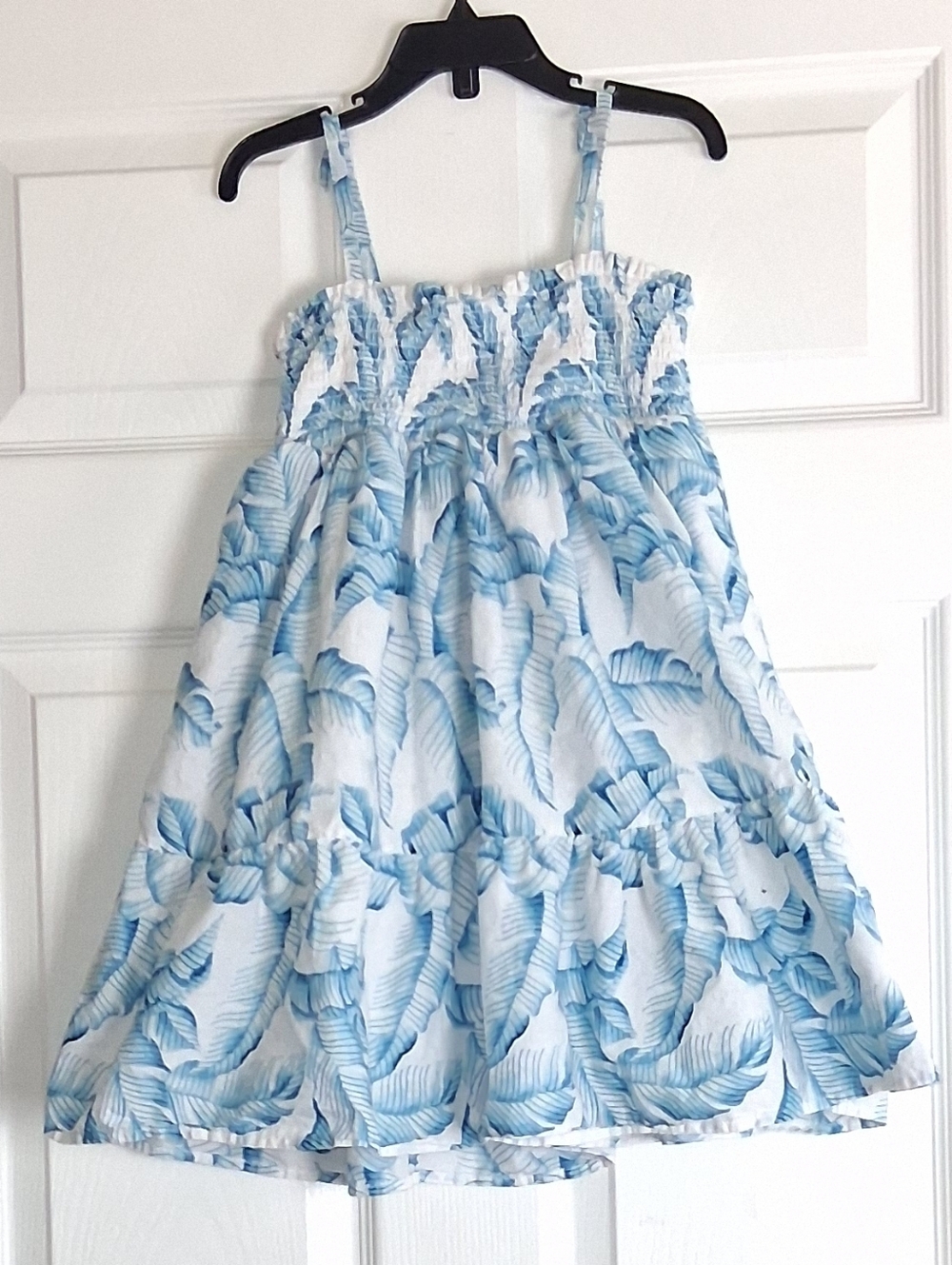 Janie & Jack Blue White FloralSmocked Sundress